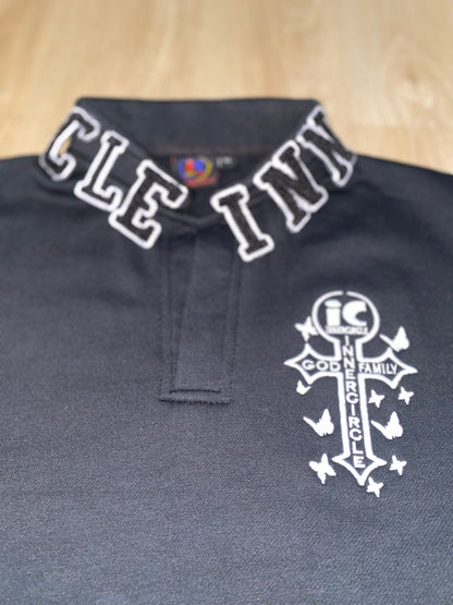 Women Black an White Designer Collar body Dress